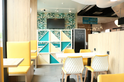 Sitzen im Restaurant